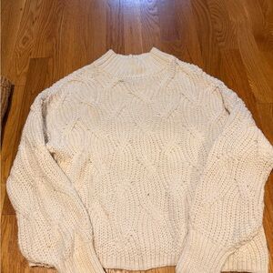 American eagle Cream Cable Knit Sweater